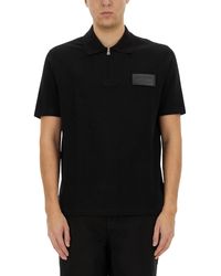 Balmain - Polo Con Ricamo Logo - Lyst