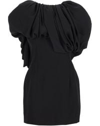 Magda Butrym - Mini Abito Con Scollo A Sbuffo - Lyst