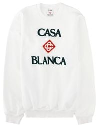 CASABLANCA - Felpa Con Logo Ricamato - Lyst