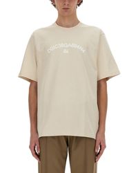 Dolce & Gabbana - T-Shirt Con Logo - Lyst