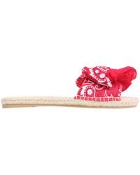 Manebí - Low Sandals With Bandana Bow - Lyst
