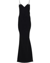 Tom Ford - Solid V Neck Maxi Dress - Lyst
