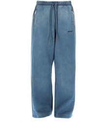 Off-White c/o Virgil Abloh - Pantalone Sportivo "Distress Diag Slouchy" - Lyst