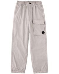 C.P. Company - Pantalone Cargo Con Patch Logo - Lyst