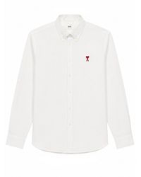 Ami Paris - Camicia Con Logo - Lyst