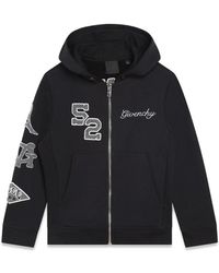 Givenchy - Felpa Con Cappuccio E Zip - Lyst
