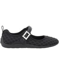 Roger Vivier - Slip-On Mesh Sneakers With Crystal Buckle - Lyst