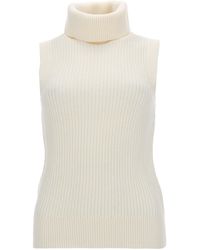 MICHAEL Michael Kors - Top Smanicato A Collo Alto - Lyst