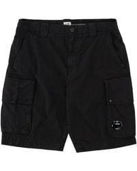 C.P. Company - Shorts Cargo Con Patch Logo - Lyst