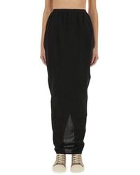 Rick Owens - Soft Pillar Long Skirt - Lyst