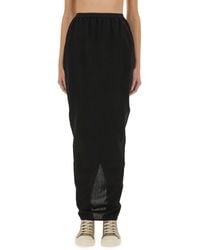 Rick Owens - Soft Pillar Long Skirt - Lyst