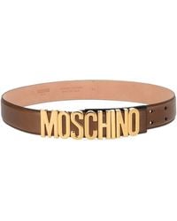 Moschino - Logo Buckle Belt - Lyst