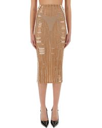 DIESEL - M-Calina Midi Skirt - Lyst