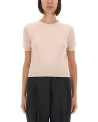 Maison Margiela - Wool Crew Neck T-Shirt - Lyst