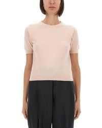 Maison Margiela - Wool Crew Neck T-Shirt - Lyst