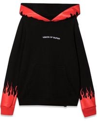 Vision Of Super - Hoodie With Flames - Lyst