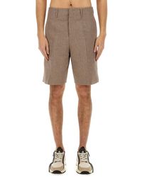 Fendi - Jacquard Bermuda Shorts - Lyst