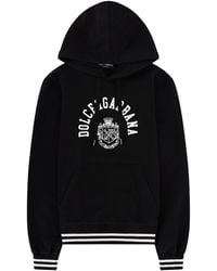 Dolce & Gabbana - Logo Relaxed Hoodie - Lyst
