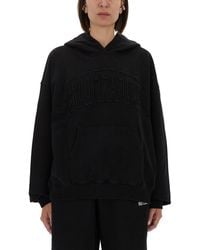 ROTATE BIRGER CHRISTENSEN - Oversized Hoodie With Embossed Logo - Lyst