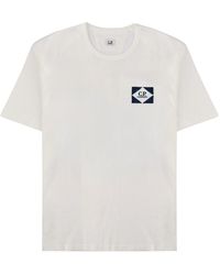 C.P. Company - Logo Crew Neck T-Shirt - Lyst