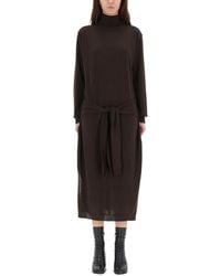 Lemaire - "Trompe L'Oeil" Midi Dress - Lyst
