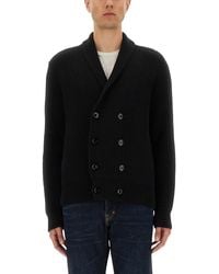 Tom Ford - Double-Breasted Cardigan With Ribbed Texture - Lyst
