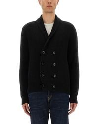 Tom Ford - Double-Breasted Cardigan With Ribbed Texture - Lyst
