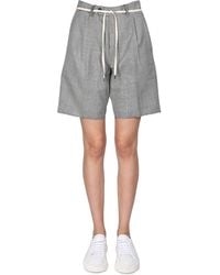 Aspesi - Stretch Flannel Bermuda Shorts - Lyst