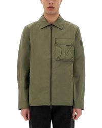 Belstaff - Giacca Camicia Con Zip - Lyst