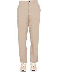 Monobi - Sttraight Leg Cotton Blend Pants - Lyst