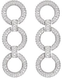 Self-Portrait - Earrings With Crystals - Lyst