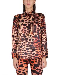 Roberto Cavalli - Animal Print Shirt - Lyst