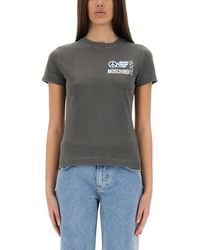 Moschino - Logo Crew Neck T-Shirt - Lyst