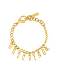 Moschino - Logo Charm Bracelet - Lyst