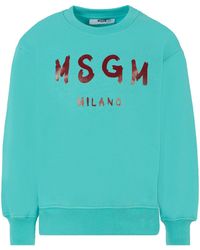 MSGM - Jersey With Logo - Lyst