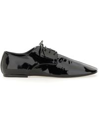 Dries Van Noten - Shiny Leather Lace-Up Shoe - Lyst
