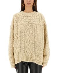 Isabel Marant - Jake Cable-Knit Wool-Blend Sweater - Lyst