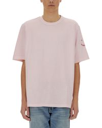 Paul Smith - Tshirt With Embroidery Ps Happy - Lyst