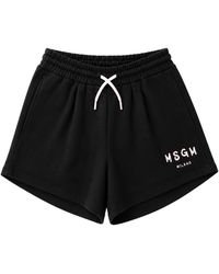 MSGM - Short Con Logo - Lyst