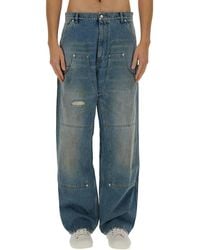 Moschino - Relaxed High-Waist Wide-Leg Jeans - Lyst