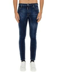 DSquared² - Tidy Biker Jeans Blu-Uomo - Lyst
