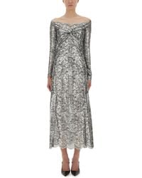 Rabanne - Long Lace Dress - Lyst