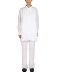 Raf Simons - CAMICIA IN COTONE CON PATCH LOGO - Lyst