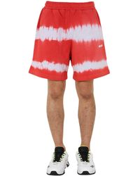 MSGM - Relaxed Fit Tie-Dye Bermuda Shorts - Lyst