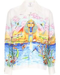 CASABLANCA - Vibrant Multicolored Egyptian-Inspired Shirt - Lyst