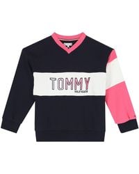 Tommy Hilfiger - Colorblock Crewneck Sweatshirt - Lyst
