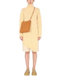 Jil Sander Long Asymmetric Virgin Wool Sweater - Yellow