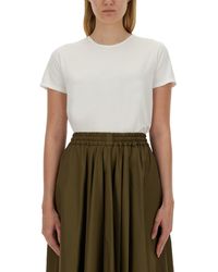 Aspesi - Solid Round Neck T-Shirt - Lyst