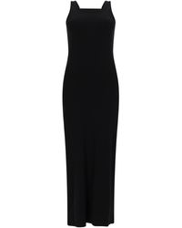 MSGM - Square Neck Maxi Dress - Lyst