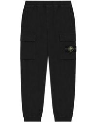 Stone Island - Pantalone Cargo Con Patch Logo - Lyst